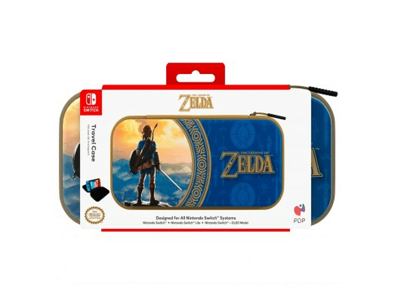 Funda - PDP Deluxe Travel Case Zelda Hyrule Blue, Para Nintendo Switch