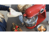 Robot amasador - Cecotec Twist&Fusion 4500 Luxury Red, 800 W, 5.2 L, 8 Velocidades, Pantalla LED, Temporizador, Incluye Recetario, Rojo