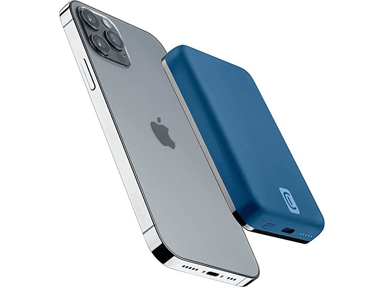 PowerBank - CellularLine MAG 5000, Para Apple, 18 W, MagSafe, USB - C, Azul