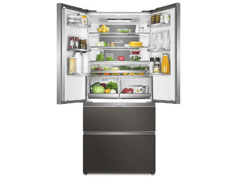 Frigorífico americano - Haier FD 83 Series 7 HB18FGSAAA, 508l, No Frost, 190cm, Antibacterias, Inverter, Inox