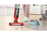 Aspirador escoba - Bosch BBH3ZOO28, 25,2 V, 0.4 l, Autonomía 55 min, Sin Cable, Rojo