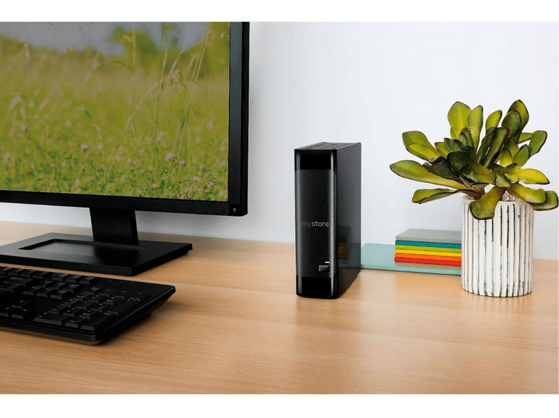 Disco duro externo 16 TB - WD Easystore, Sobremesa, HDD, USB 3.0, 3.5, NTFS, 5 GB/s, Negro