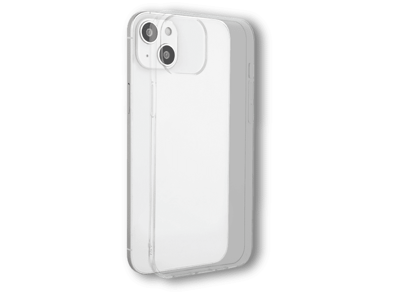 Funda - ISY ISC-1025, Para iPhone 14, Resistente a salpicaduras, Trasera, Poliuretano, Transparente