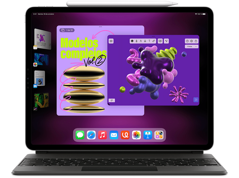 Apple iPad Pro (2022 6ª gen.) 512 GB, Plata, 12.9, WiFi+CELL, Liquid Retina XDR, 8 GB RAM, Chip M2, iPadOS 16