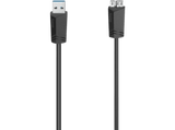 Cable USB - Hama 00200626, De MicroUSB a USB-A, 0.75 m, USB 3.0, Negro
