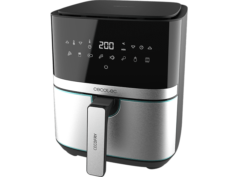 Freidora de aire - Cecotec Cecofry Full Inox 5500 Pro, 1700 W, 8 Modos, 5.5 l, Plata