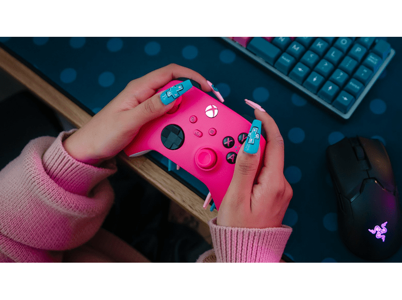 Mando - Microsoft WLC Deep Pink, Para Xbox Series X|S, Xbox One, y Dispositivos Windows, Inalámbrico, Deep Pink