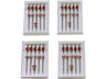 Recambio agujas - ALFA A609800000, Set para máquinas de coser, Gris