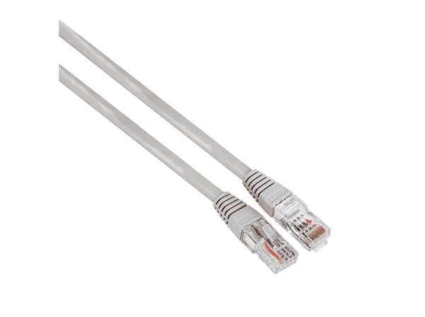 Cable de red - Hama 00200912, 10 m, Cat-5e, 1Gbit/s, U/UTP, Gris
