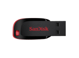 Pendrive de 64Gb - Sandisk Cruzer Blade, USB 2.0, ultracompacto, color negro y rojo