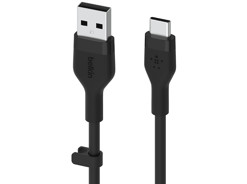 Cable - De USB-A a USB-C, Belkin CAB008bt1MBK, Para Dispositivos Habilitados con USB-C, 1 m, Negro