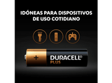 Pilas AA - Duracell PLUS MX1500 AA LR06 / LR6, Pilas alcalinas 1.5 V,  Paquete 12 unidades, Negro