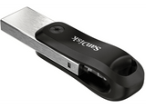 Memoria USB 256 GB - SanDisk iXpand Flash Drive Go, Para iPhone y iPad, USB 3.0, OTG, Windows y Mac, Negro