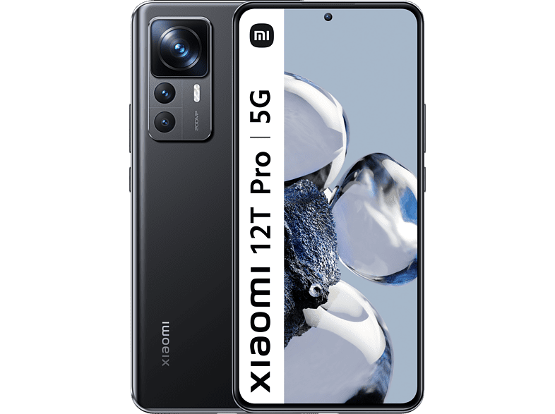 Móvil - Xiaomi 12T Pro, Cosmic Black, 256 GB, 12 GB, 6.67 QHD, Snapdragon 8+ Gen 1, 5000 mAh, Android