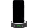 Radio despertador - GigaTel 580QI, FM, Sleep&Snooze, USB, Display LED, Alarma dual, Negro