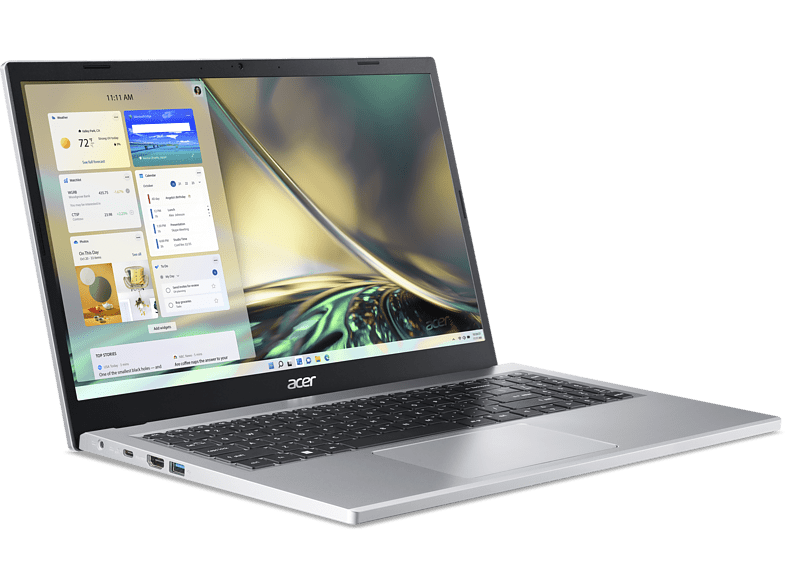 Portátil - Acer A315-510P-30A2, 15.6 FHD, Intel® Core™ i3-N305, 8GB RAM, 512GB SSD,  UHD Graphics, Windows 11 Home