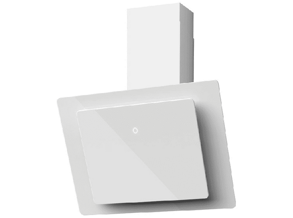 Campana - Mepamsa Luna Plus 3300593161, Decorativa, 200 W, 590 m³/h, De pared, Control táctil, LED, A, Blanco