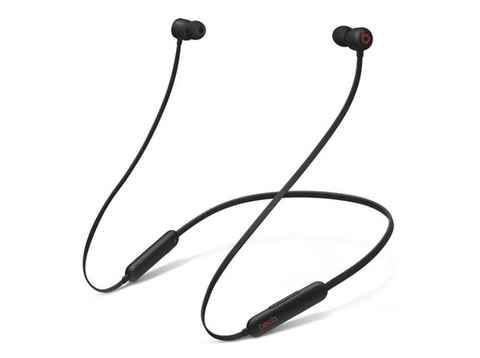 Auriculares deportivos - Beats Flex Black, Inalámbricos, Autonomia 12h, Bluetooth, Llamadas, Negro