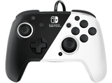 Mando - PDP Faceoff Deluxe, Para Nintendo Switch, Con cable, USB, Jack 3.5 mm, Blanco y Negro
