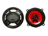Altavoces coche - Belson BSS-525FB, 13 cm, 2 vías, 100W, Negro y rojo