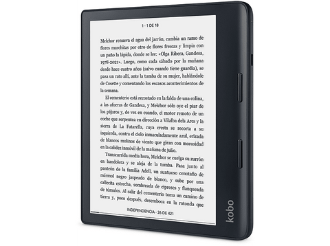eReader - Kobo Sage, Para eBook, 8P, HD, 32GB, Bluetooth,Comfort Light PRO, Negro