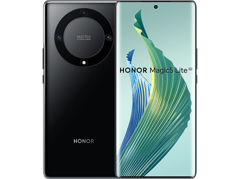 Móvil - Honor Magic5 Lite 5G, Midnight Black, 128GB, 6GB RAM, 6.67 Full HD+, Qualcomm® Snapdragon® 695, 5100 mAh, Android 12