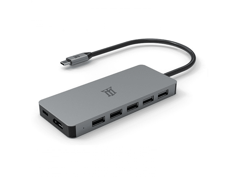 Hub Maillon MTHUB11 Premium HUB Type C 3.1 HDMI 4K Aluminium Silver 11-1