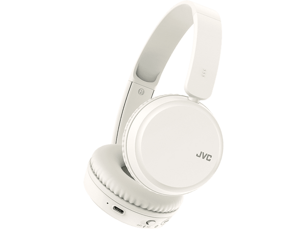 Auriculares inalámbricos - JVC HAS36WWU, Diadema, Bluetooth 5.2, Autonomía 35 h, Micrófono, Blanco
