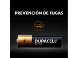 Pilas AA - Duracell PLUS MX1500 AA LR06 / LR6, Pilas alcalinas 1.5 V,  Paquete 12 unidades, Negro