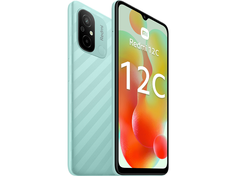 Móvil - Xiaomi Redmi 12C, Verde, 128 GB, 4 GB RAM, 6.71 HD+ Dot Drop display, MediaTek Helio G85, 5000 mAh, Android