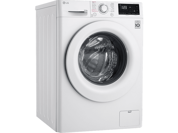 Lavadora carga frontal - LG F4WV301S3WA, 10.5 Kg, 1400 rpm, 14 programas, Blanco