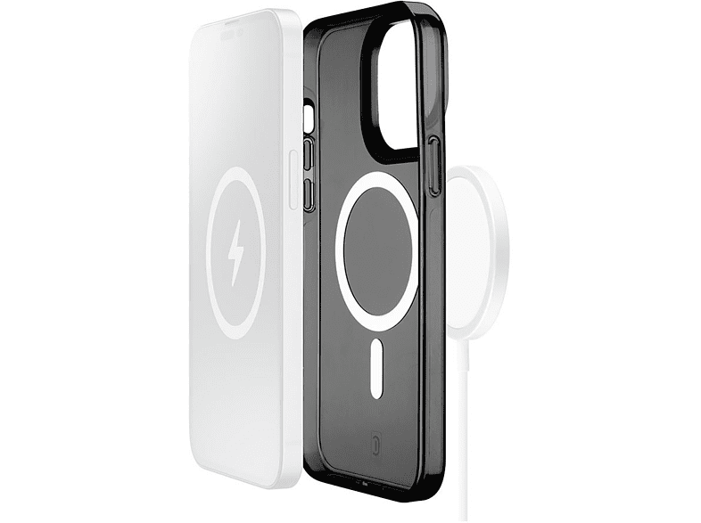 Funda - CellularLine GLOSSMAGIPH14PROK, Para Apple iPhone 14 PRO, Trasera, TPU, MagSafe, Negro