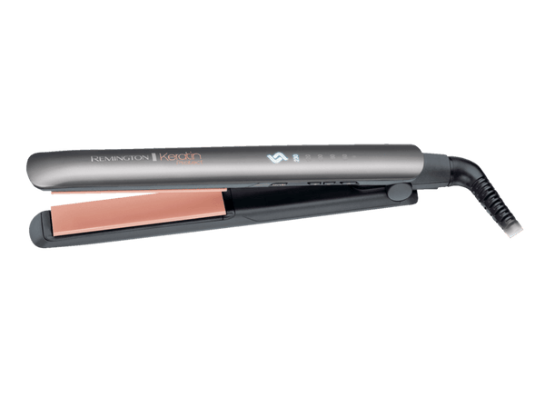 Plancha de Pelo - Remington S8598, Revestimiento cerámico, Keratina y aceite de almendras, 5 niveles