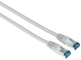 Cable de red - Hama 00200925, 10 m, 1 GBit/s, F/UTP, CAT 6, Enchufe RJ45, Gris