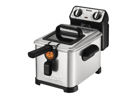 Freidora - Tefal Filtra Pro 4L FR516110, 2400W, Zona fría, Acero inoxidable