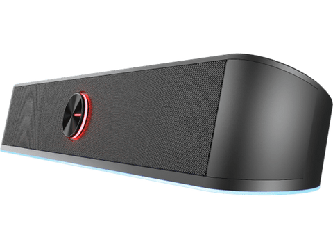 Barra de sonido - Trust GXT 619 Thorne, 12 W, Iluminación RGB, USB, Jack de 3.5 mm, Negro