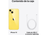 APPLE iPhone 14, Amarillo, 128 GB, 5G, 6.1 OLED Super Retina XDR, Chip A15 Bionic, iOS