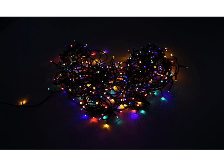 Luces LED - Muvit IO MIOGAR001, RGB + Blancos (CCT),3.6W, 20.000 h, 60 LED, IP44, Negro