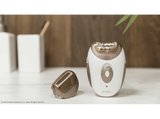 Depiladora - Cecotec Bamba SkinCare Depil-Action, Tecnología NonStop con 18 pares de pinzas, 2 Velocidades, Waterproof, Blanco
