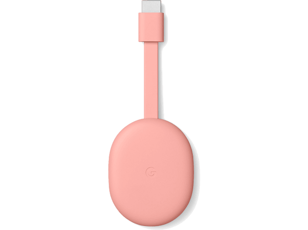 Reproductor multimedia - Google Chromecast con Google TV 4K, Mando de control por voz, Amanecer (Rojo)