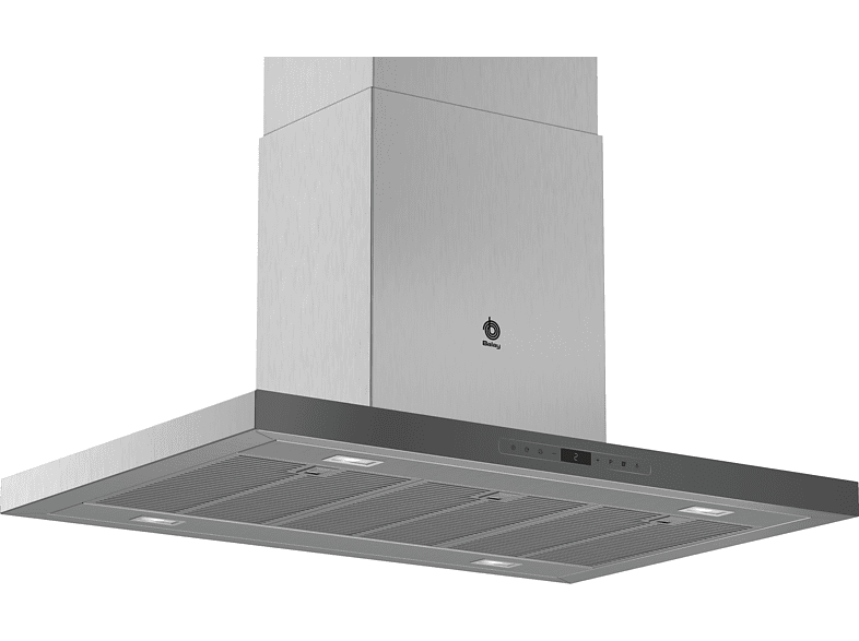 Campana - Balay 3BI998HGC, Decorativa, Isla, 867 m³/h, Iluminación LED, 90 cm, Inox