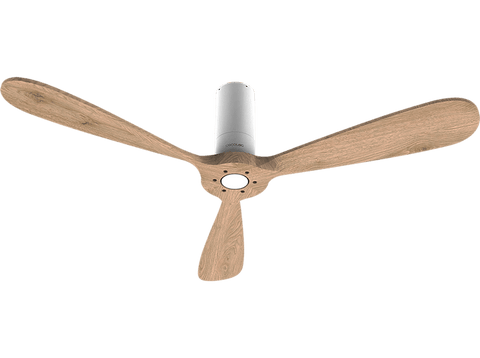 Ventilador de techo - Cecotec EnergySilence Aero 5500 White Aqua Connected, 40 W, 6, Modo Winter-Summer, Temporizador, Mando a distancia, Wi-Fi, White