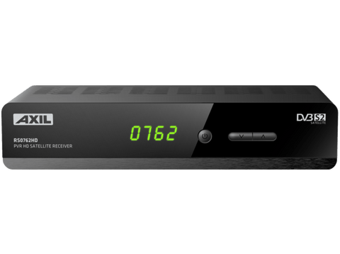 Receptor Satélite HD - Axil RS0762, Grabador, PVR, TimeShift