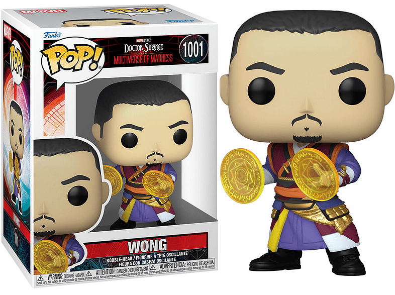 Figura - Funko POP! Wong, Doctor Strange In The Multiverse Of Madness, 9.5 cm, Vinilo, Multicolor