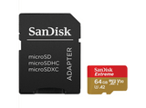 Tarjeta Micro SDXC - SanDisk Extreme®, 64GB, Hasta 170 MB/s, U3, V30, A2, C10, Apta Drones, 4k UHD, Multicolor