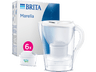 Jarra filtrante - Brita Marella + 6 filtros Maxtra PRO All-in-1, 2.4 l,  Blanco