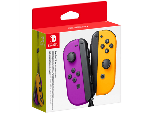 Mando - Joy-Con Set, Nintendo Switch, Izquierda y Derecha, Vibración HD, Naranja y morado
