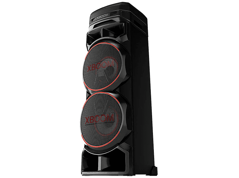 Altavoz Bluetooth - LG RNC9, Luces Multi Color, Efectos DJ. Función karaoke. Efectos de Voz, Negro