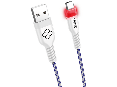 Cable USB - FR-TEC USB-C, Para PS5, 3 m, Blanco