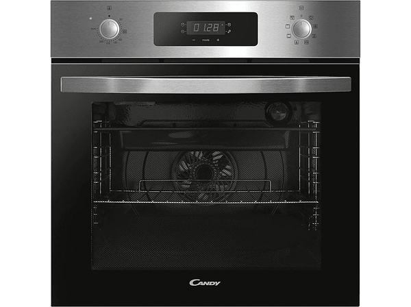 Horno - Candy Idea FIDC X625 L, Multifunción, Aquálisis, 60cm, 70 L, 8 funciones, Display con timer touch, Guía telescópica, Negro